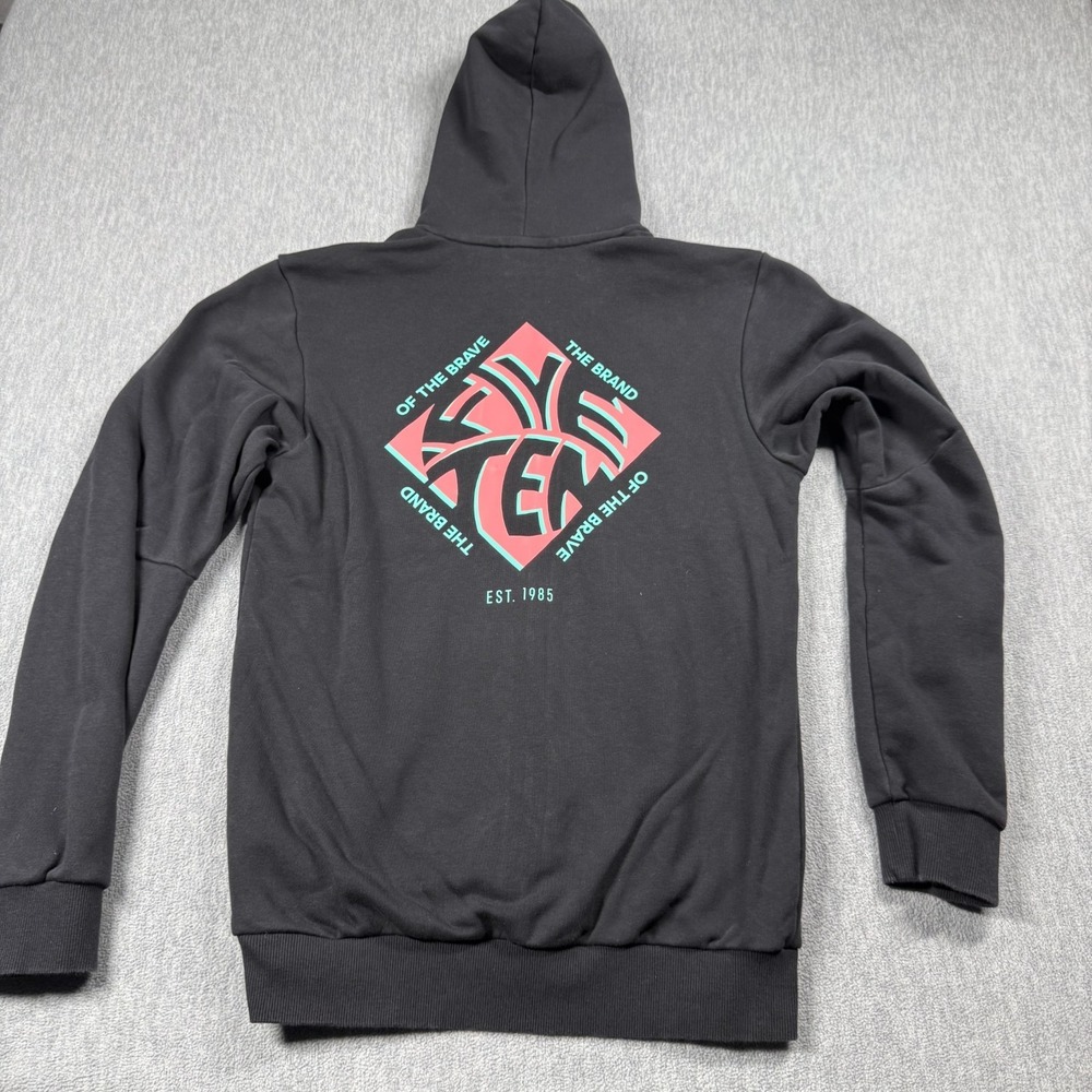 adidas Hoodie Men S Black Five Ten Graphics French Terry Pullover Skate Mountain